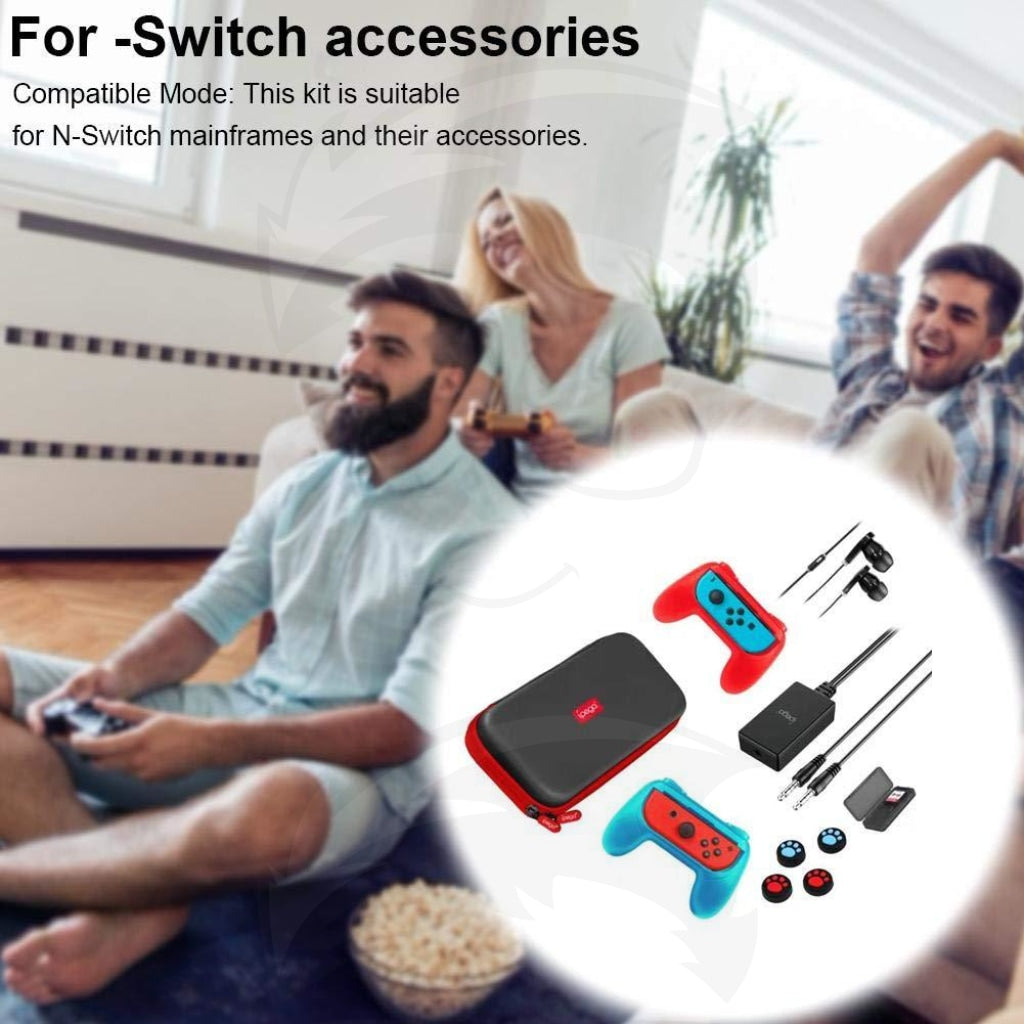 Ipega Pg-9182 18 In 1 Game Set For N-Switch Carrying Storage Bag Grip Joy-Con Earphone Card Case Ipega Pg-9182 18 In 1 Game Set For N-Switch Carrying Storage Bag Grip Joy-Con Earphone Card Case
